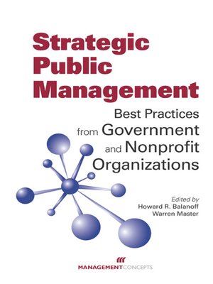 cover image of Strategic Public Management